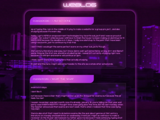 blog screenshot