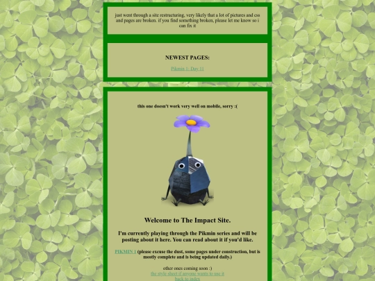 pikmin/pikindex screenshot