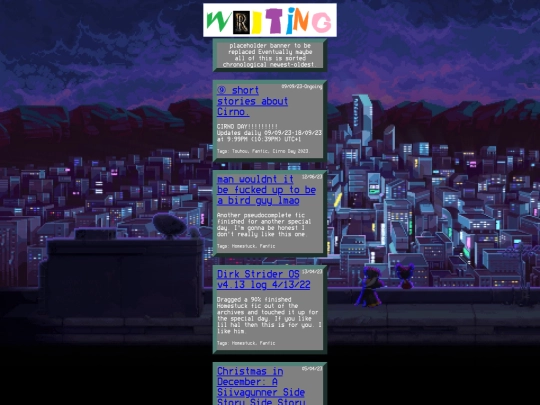 writing/writingindex screenshot