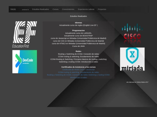 curriculum/cursos screenshot