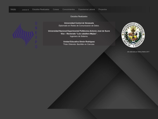 curriculum/estudios screenshot