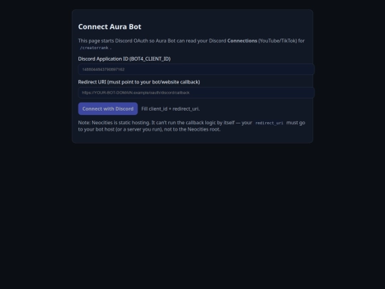 aura/connect screenshot