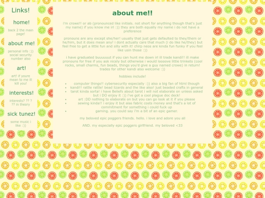 aboutme screenshot