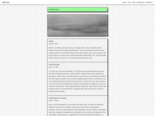blog screenshot