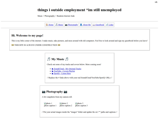 index screenshot