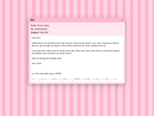 music/mains/mail screenshot
