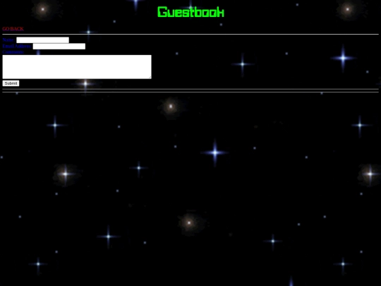guestbook screenshot