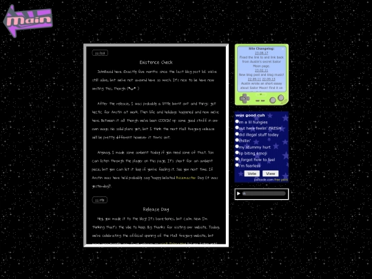 blog screenshot