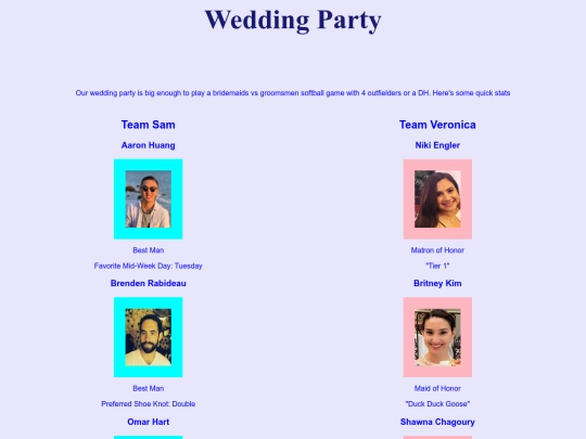 WeddingParty screenshot
