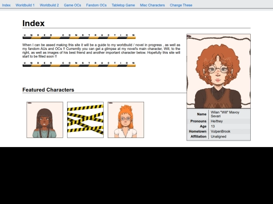 index screenshot