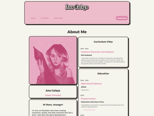 aboutme copy screenshot