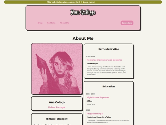 aboutme screenshot