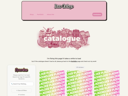 catalogue screenshot