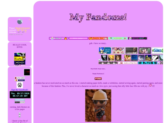 pages/fandoms screenshot
