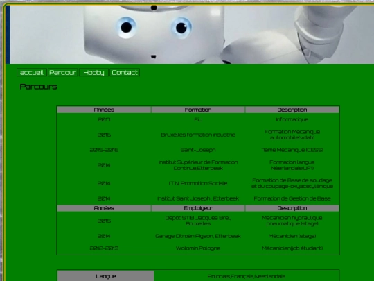 Pages/parcour screenshot