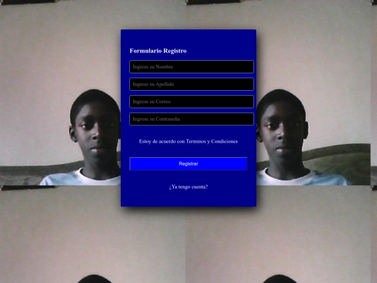 Formulario de registro/Formulario screenshot