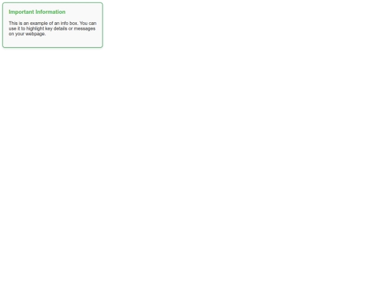 info screenshot