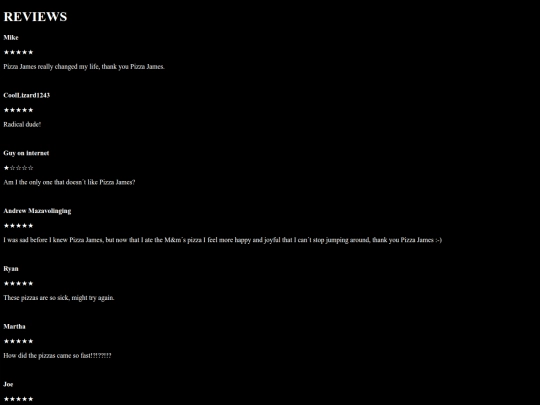 PIZZAJAMESTHEREVIEWS screenshot