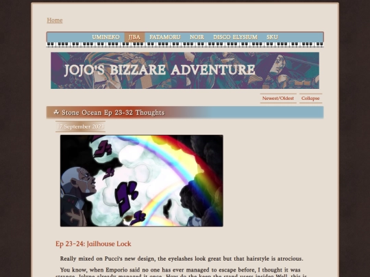 liveblogs/jjba screenshot