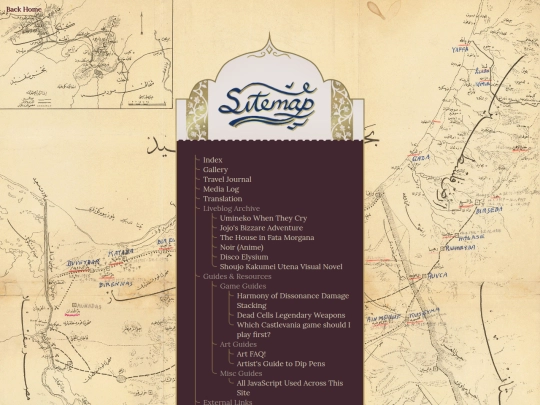 sitemap screenshot
