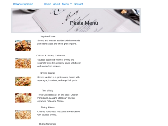 menu1 screenshot