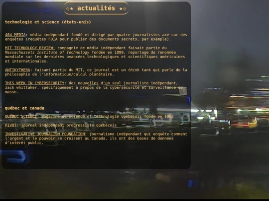 biblio/actu screenshot