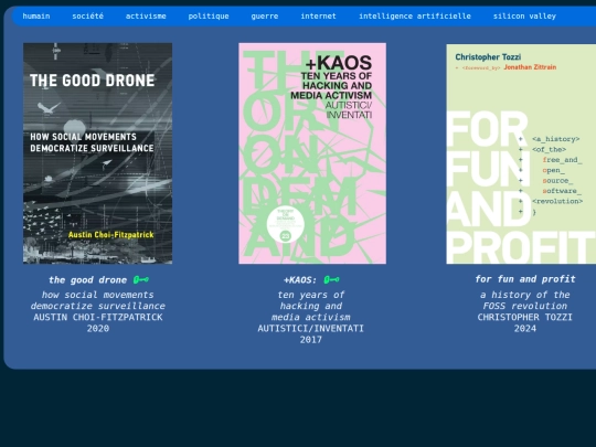 biblio/livres/livresactivisme screenshot
