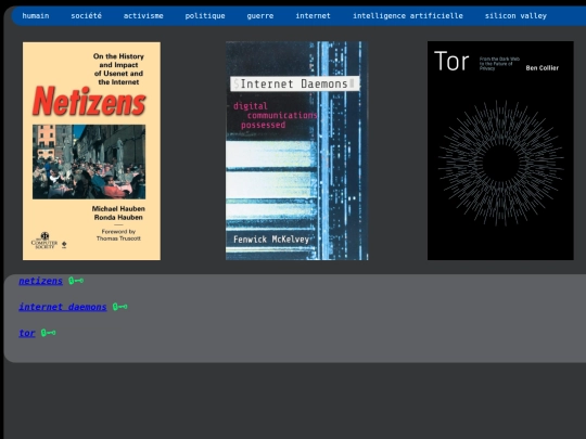 biblio/livres/livresinternet screenshot