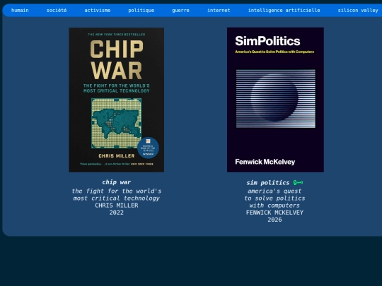 biblio/livres/livrespolitique screenshot