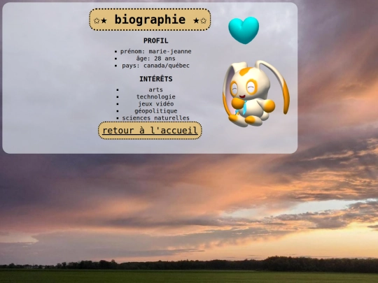 biographie screenshot