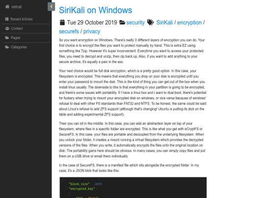 sirikali-on-windows screenshot
