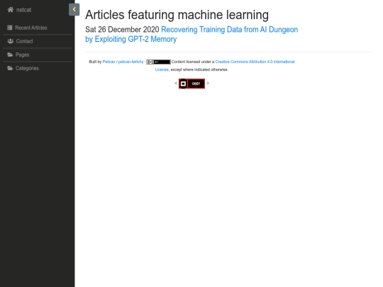 tag/machine-learning screenshot