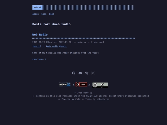tags/web-radio screenshot