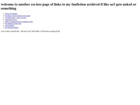 fics/fic_links screenshot