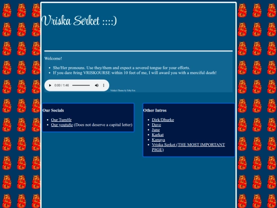 intros/vriska screenshot