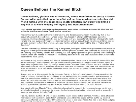 QueenBellonaKennel screenshot
