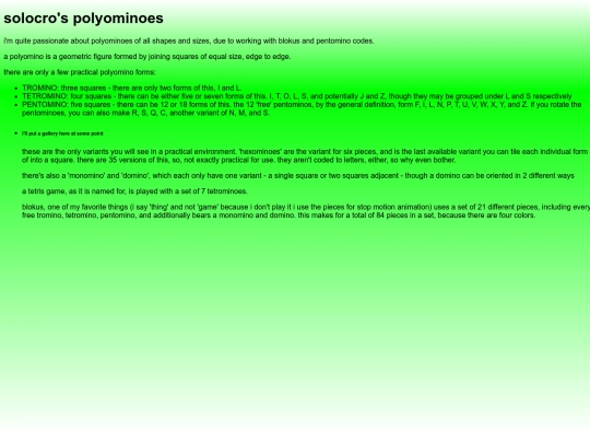 polyominoes screenshot