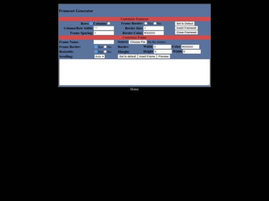 framesetmaker screenshot