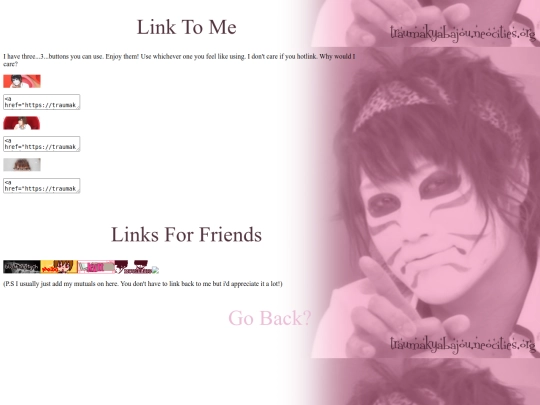links screenshot