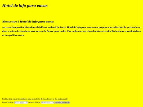 Hotel de lujo para vacas screenshot