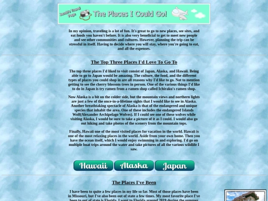 Vacation Project/jacobs-vacation-project screenshot