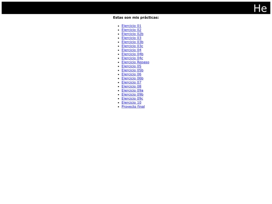 index screenshot