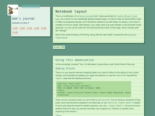 journal/journal screenshot