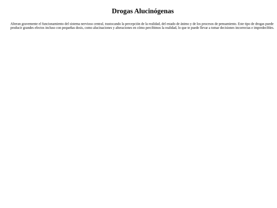 DrogasAlucinogenas screenshot