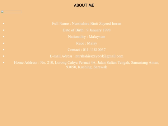 aboutme screenshot
