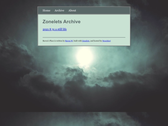 archive screenshot