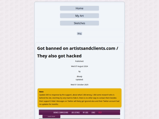 posts/blog/got-banned-on-artistsandclientscom screenshot