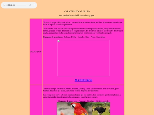 CARACTERÍSTICAS, GRUPOS screenshot