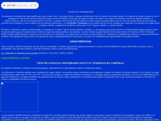 VERTEBRADOS screenshot
