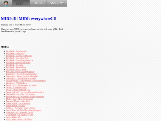 webtv/midi screenshot